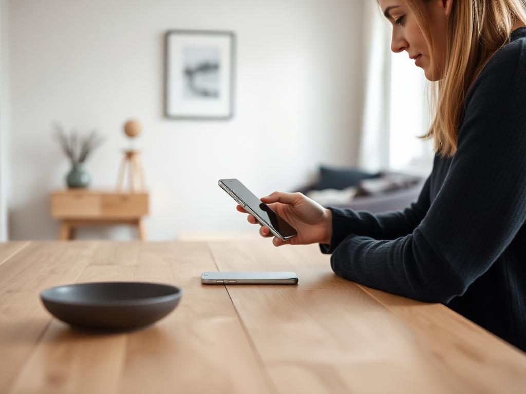 Usability testing on a kitchen table